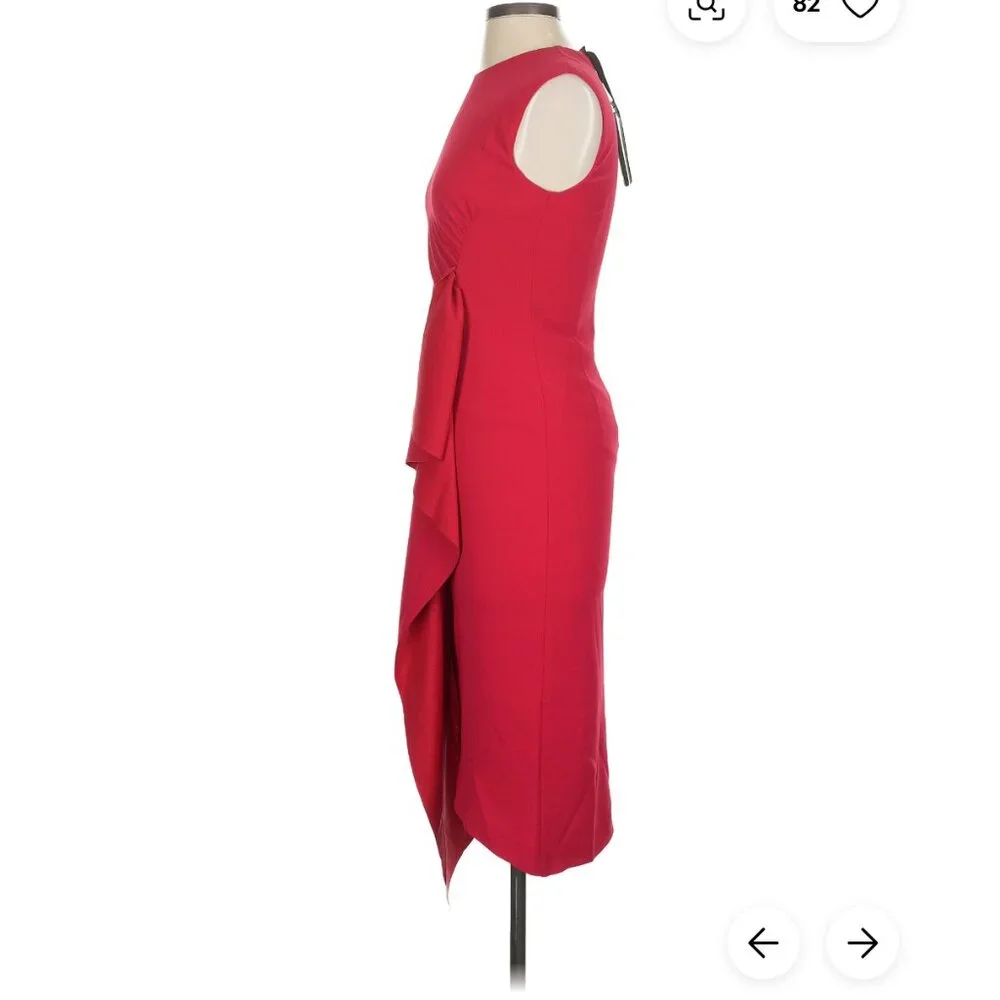 NWT PINKO Red Cocktail Dress – Size EU 38 / 6 - Picture 5 of 9